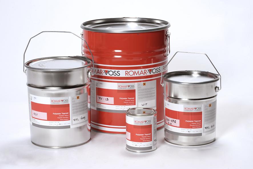 topcoat wit RAL 9003, polyester gelcoat, polyester topcoat, polyester repareren