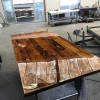 Epoxy giet eettafel helder