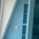 Polyester badkamer blauw wit