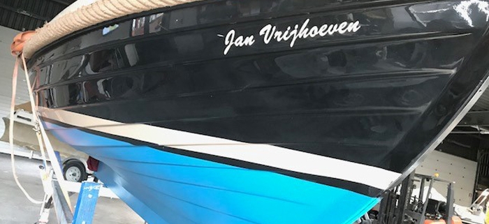 Polyester reparatie sloep antifouling